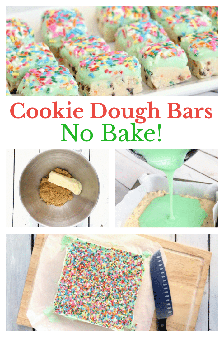 no bake cookie dough bars