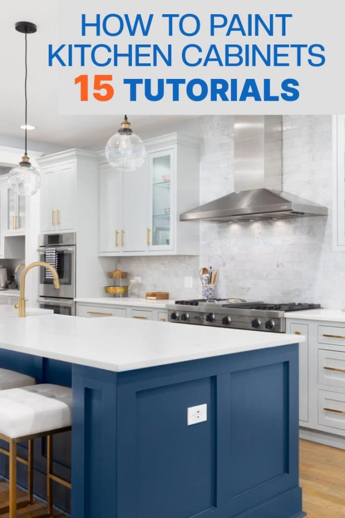 How to paint kitchen cabinets 15 tutorials