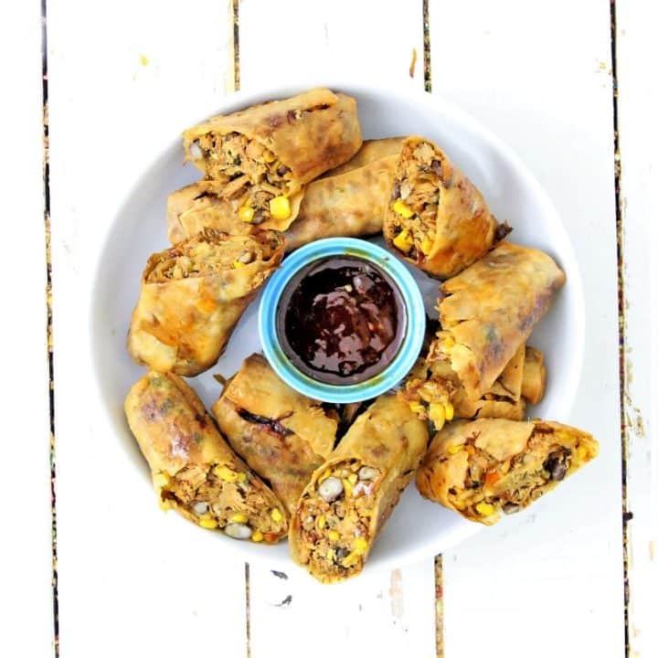Southwest Egg Rolls Recipe With Dipping Sauce