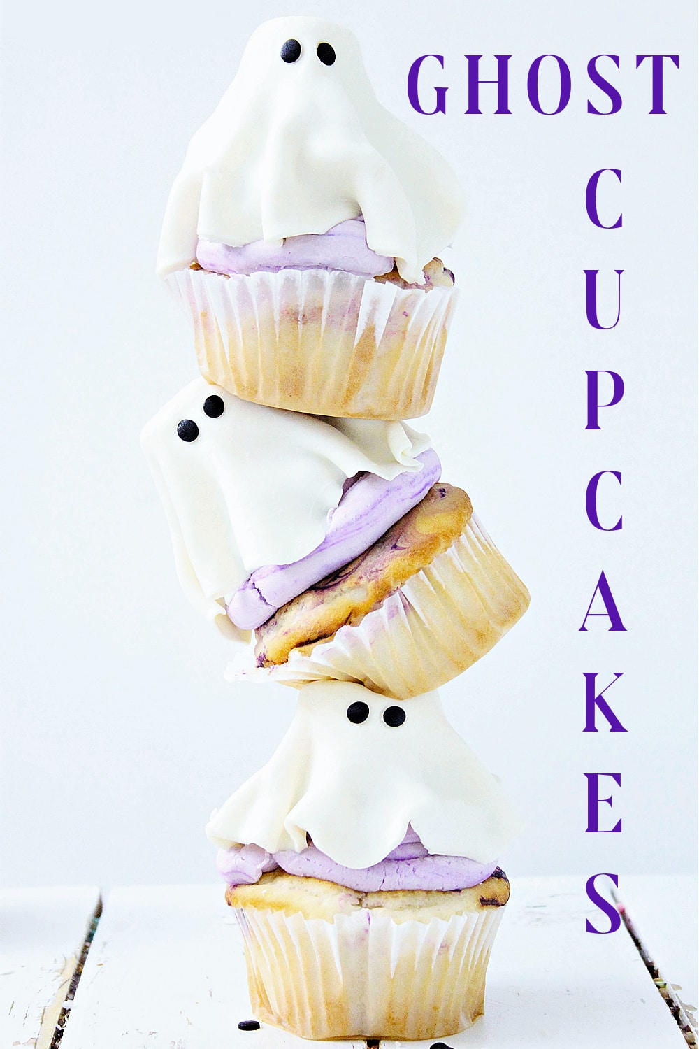 how to make cute ghost cupcakes