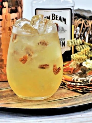 pecan pie liquer spiced bourbon mixed drink