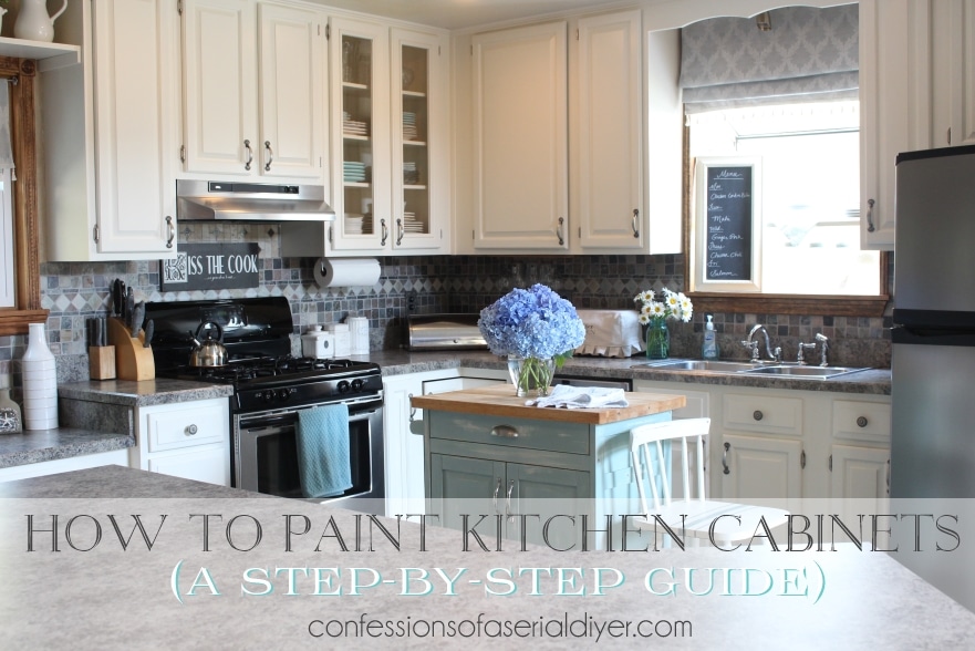 15 Tutorials On How To Paint Cabinets - Happy Home DIY