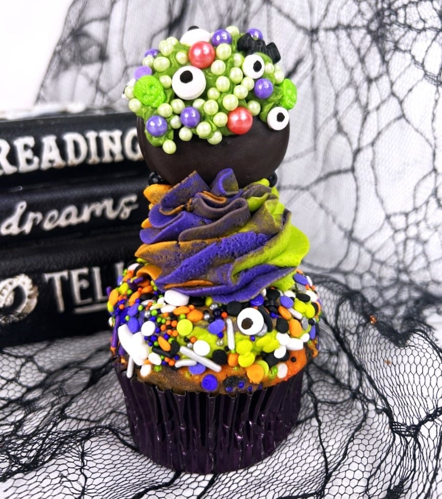 fancy Oreo Hocus Pocus Cupcakes inspired by the movie