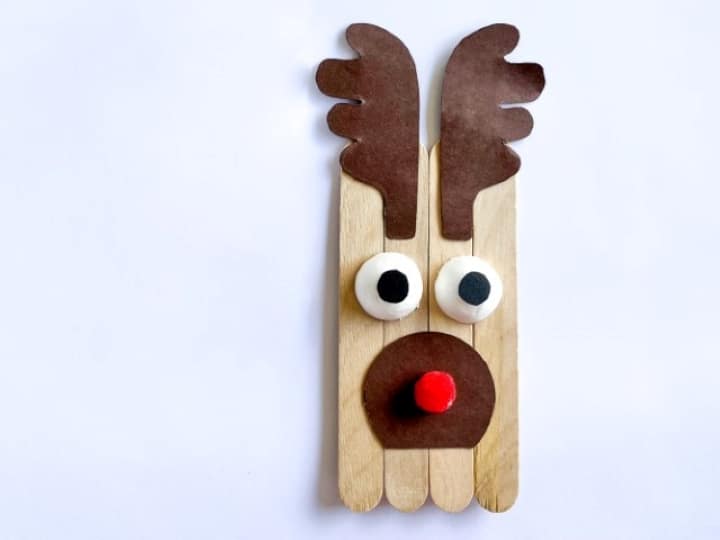 how to make a popsicle craft Reindeer ornament (2) (Small) (Small)