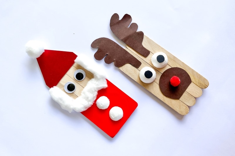 kids popsicle crafts for Christmas 1a