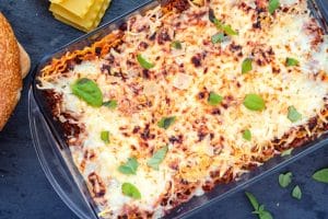 Homemade lasagna