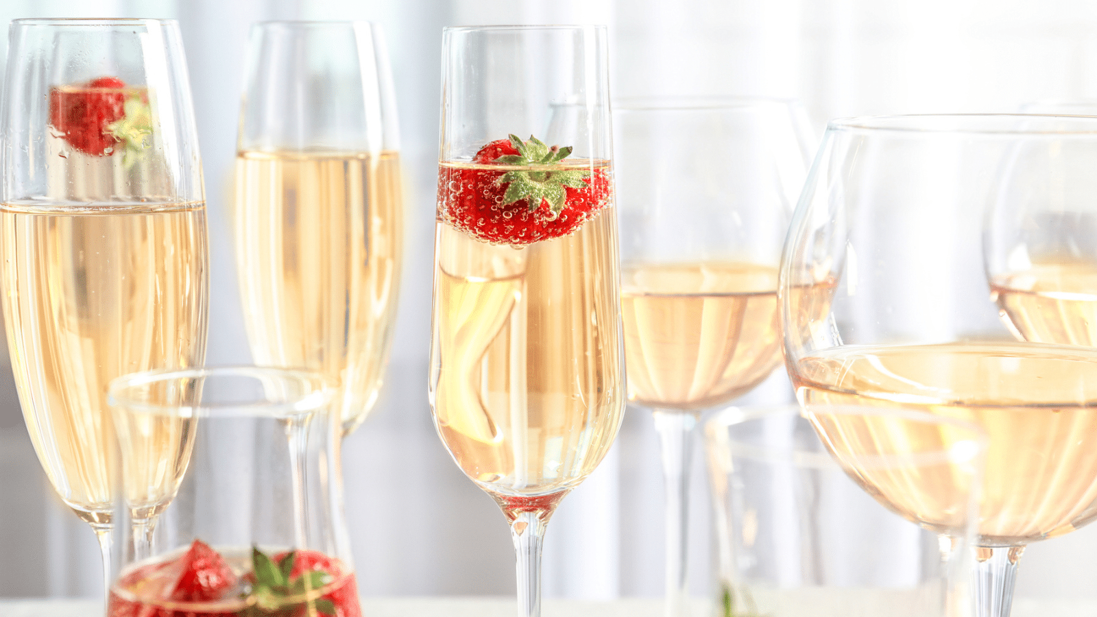 Strawberry Champagne Sparkler